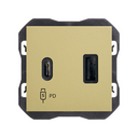Chargeur USB double A+C 30W Power Delivery bronze Simon 270