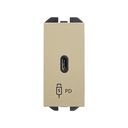 Carregador USB C 20W Power Delivery champanhe Simon 270