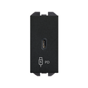 Cargador USB C 20W Power Delivery negro mate Simon 270