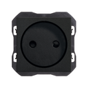 Two-pole socket outlet 16A 250 V~ with screw terminal connection system matt black Simon 270