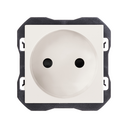 Two-pole socket outlet 16A 250 V~ with screw terminal connection system matt white Simon 270
