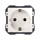 Schuko socket outlet 16A 250 V~ with screw terminal system white Simon 270