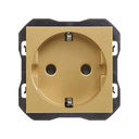 Base de enchufe schuko 16A 250 V~ con sistema de embornamiento a tornillo oro Simon 270