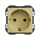 Base de enchufe schuko 16A 250 V~ con sistema de embornamiento a tornillo bronce Simon 270