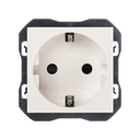 Base de enchufe schuko 16A 250 V~ con sistema de embornamiento a tornillo blanco mate Simon 270