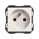 2P+T socket outlet 16A 250V~ screw connection matt white Simon 270