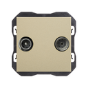 R/TV+SAT signal socket outlet single champagne Simon 270
