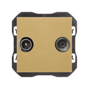 R/TV+SAT signal socket outlet single gold Simon 270