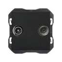 R/TV+SAT signal socket outlet single matt black Simon 270