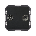 R/TV+SAT signal socket outlet end matt black Simon 270