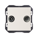 R/TV+SAT signal socket outlet end matt white Simon 270