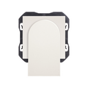 Duplex fibre optic socket outlet matt white Simon 270