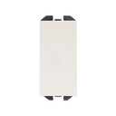 Single-pole switch 10AX 230V~ with narrow rocker and built-in pilot light matt white Simon 270