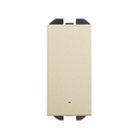 Neutral push-button switch 10AX 230V~ with slender rocker, built-in light and fast terminal connection system champagne Simon 270