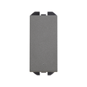 Neutral push-button switch 10AX 230V~ with slender rocker, built-in light and fast terminal connection system titanium Simon 270