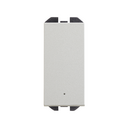 2-way switch 10AX 230V~ with slender rocker with built-in light and fast terminal connection system aluminium Simon 270