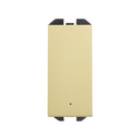 2-way switch 10AX 230V~ with slender rocker with built-in light and fast terminal connection system bronze Simon 270