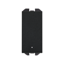 2-way switch 10AX 230V~ with slender rocker with built-in light and fast terminal connection system matt black Simon 270