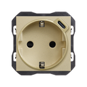 Schuko socket 16 A 250V~ with C USB charger 10,5W champagne Simon 270