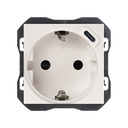 Schuko socket 16 A 250V~ with C USB charger 10,5W matt white Simon 270