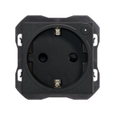 Schuko socket outlet Simon iO 16A 230 V~ with screw terminal system matt black Simon 270