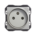 iO French socket outlet 16A 230V~ aluminium Simon 270