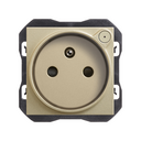 iO French socket outlet 16A 230V~ champagne Simon 270