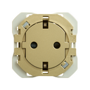 Clean Schuko socket outlet with screw terminal system bronze Simon 270