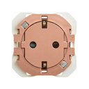 Clean Schuko socket outlet with screw terminal system copper Simon 270