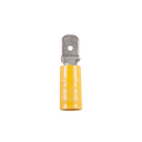 Terminal em forma de lingueta plana pré-isolado de 4-4 mm² com ø de 6,3-0,8 mm, 10 unidades em amarelo da 