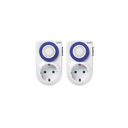 PACK 2 MINI PROGRAMADOR ANALÓGICO DIARIO 16A 230V/50HZ BLANCO COATI