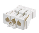 Flush-mounted quick connector "Male" 3-pole with patch cord locking system white Simon Electrical Wiring