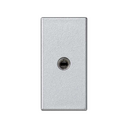 Разъем Mini-Jack 3,5 mm "мама" модуль K45 узкий цвета алюминий Simon K45