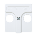 Plate for inductive R/TV+SAT sockets white Simon 27 Play