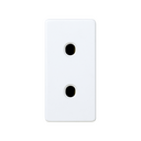 Two-pole socket outlet 16A 250V~ for half element with safety device and screw terminal connection white Simon 27 Play