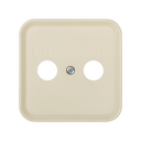 Placa para tomadas indutivas R-TV+SAT marfim Simon 31