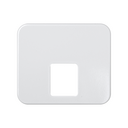 Placa para tomadas telefónicas com conetores RJ11 e RJ12 branco Simon 75