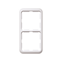 Frame for 2 elements white Simon 75