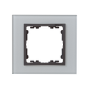 Frame for 1 element grey glass interior graphite Simon 82 Nature
