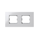 Compact frame for 2 elements with frame holder white Simon 27 Play