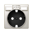 Couvercle pour la prise schuko avec 2 chargeurs USB type A 10,5W cava Simon 82