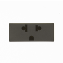 Toma de corriente euroamericana 2P+T 15A 127-120V~ grafito Simon 25 plus