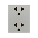 TOMA DE CORRIENTE DUPLEX EUROAMERICANO 2P+T 16A 127V~ CAVA