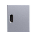 Conector HDMI para datos de 1 módulo aluminio Simon 82