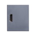 Conector HDMI para datos de 1 módulo grafito Simon 82