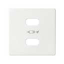 Enjoliveur chargeur 2xusb type a blanc Simon 82 Detail