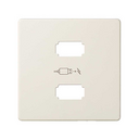 Enjoliveur chargeur 2xusb type a ivoire Simon 82 Detail