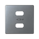 Enjoliveur chargeur 2xusb type a aluminium Simon 82 Detail