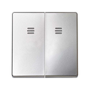 Tecla doble para mecanismos aluminio mate luminoso azul Simon 82