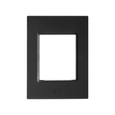 Placa de 3 módulos color grafito con chasis Simon 82 Prisma